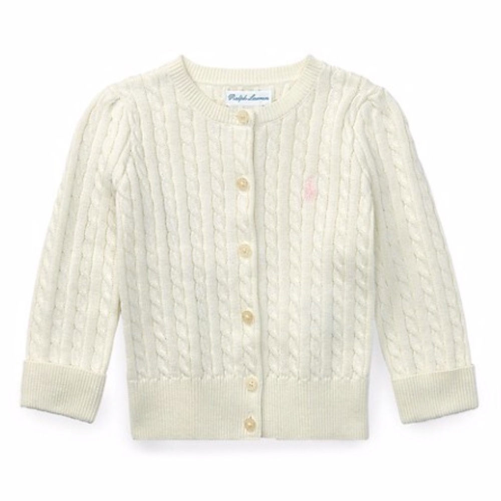 Polo Ralph Lauren Baby Girl's Cable-Knit Cotton Cardigan
